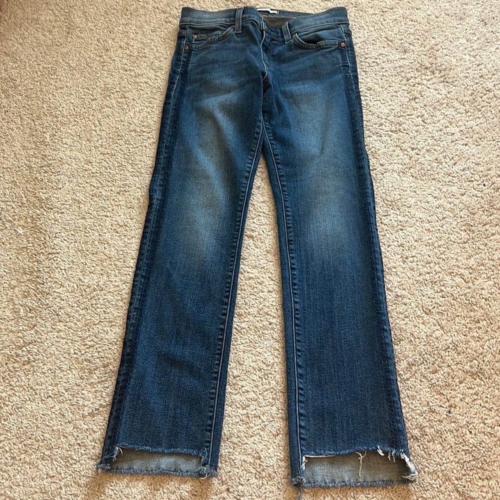 Women's Dark Blue Straight-Leg Jeans